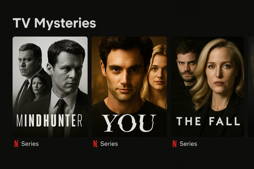 You watch 3 murder mystery series—Netflix lines up Mindhunter, You, and The Fall next.