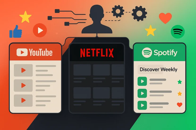 How Recommendation Systems Work on YouTube, Netflix, and Spotify recommendation system
